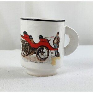 Miniature Coffee Cup 2" Antique Car Henry Ford Museum Lancaster 1895 Steampunk